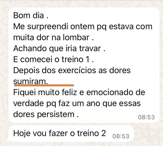 Print de depoimento real de aluno